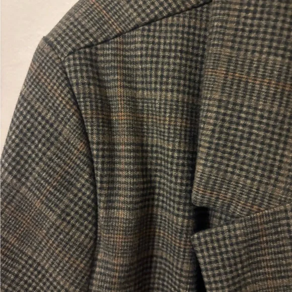 Old Navy Brown and Black Plaid blazer - Picture 3 of 4